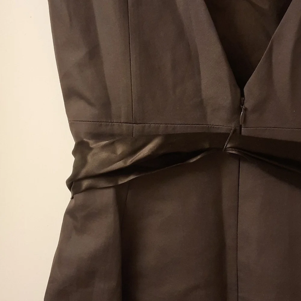 NWT, J. Crew Special Occasion Espresso Sleeveless Dress
